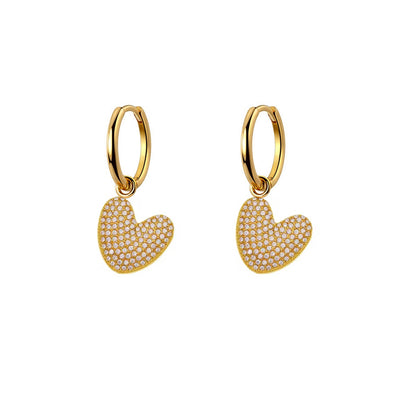 Orecchini Abc New  Lettera V Oro