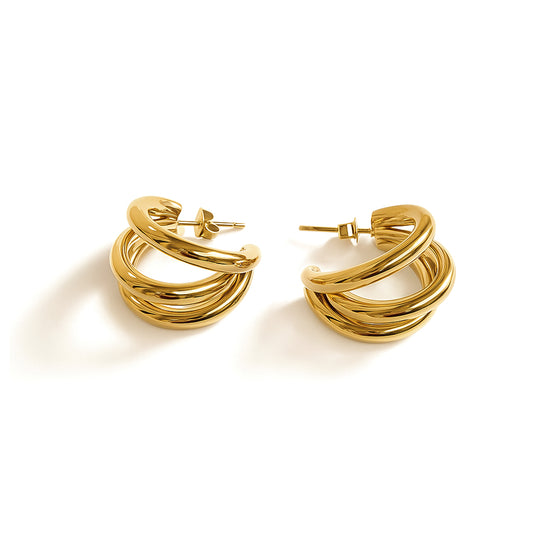 Orecchini cerchietti oro