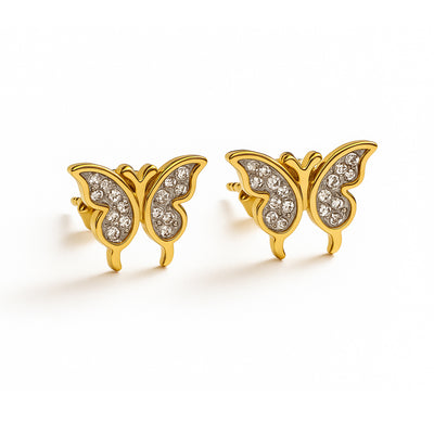 Orecchini farfalla oro