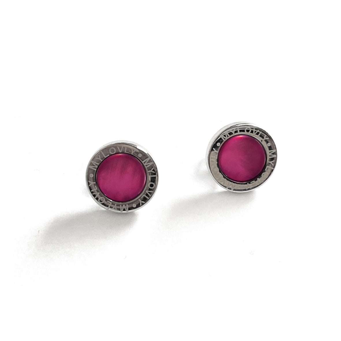 Orecchini Madreperla Fucsia