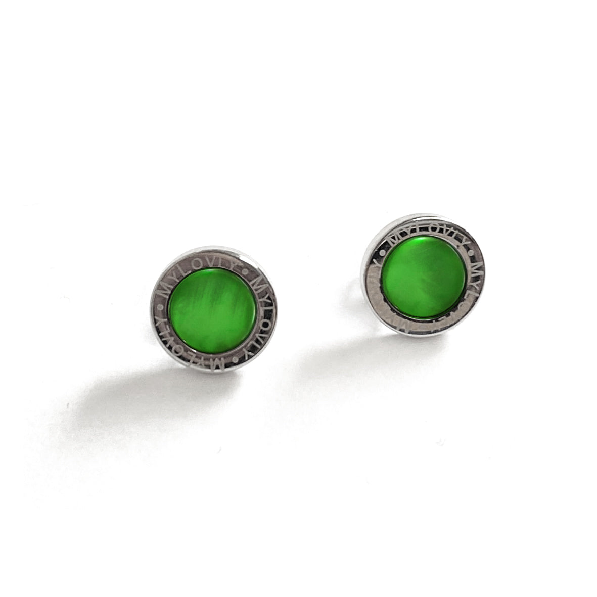 Orecchini Madreperla Verde