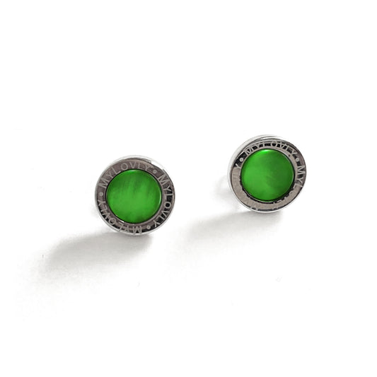 Orecchini Madreperla Verde